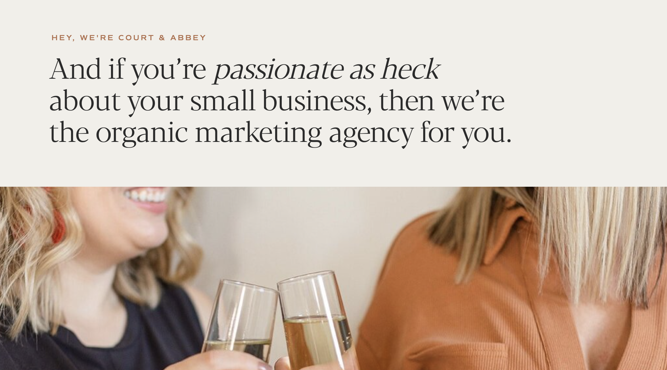 example of putting personality on an about page