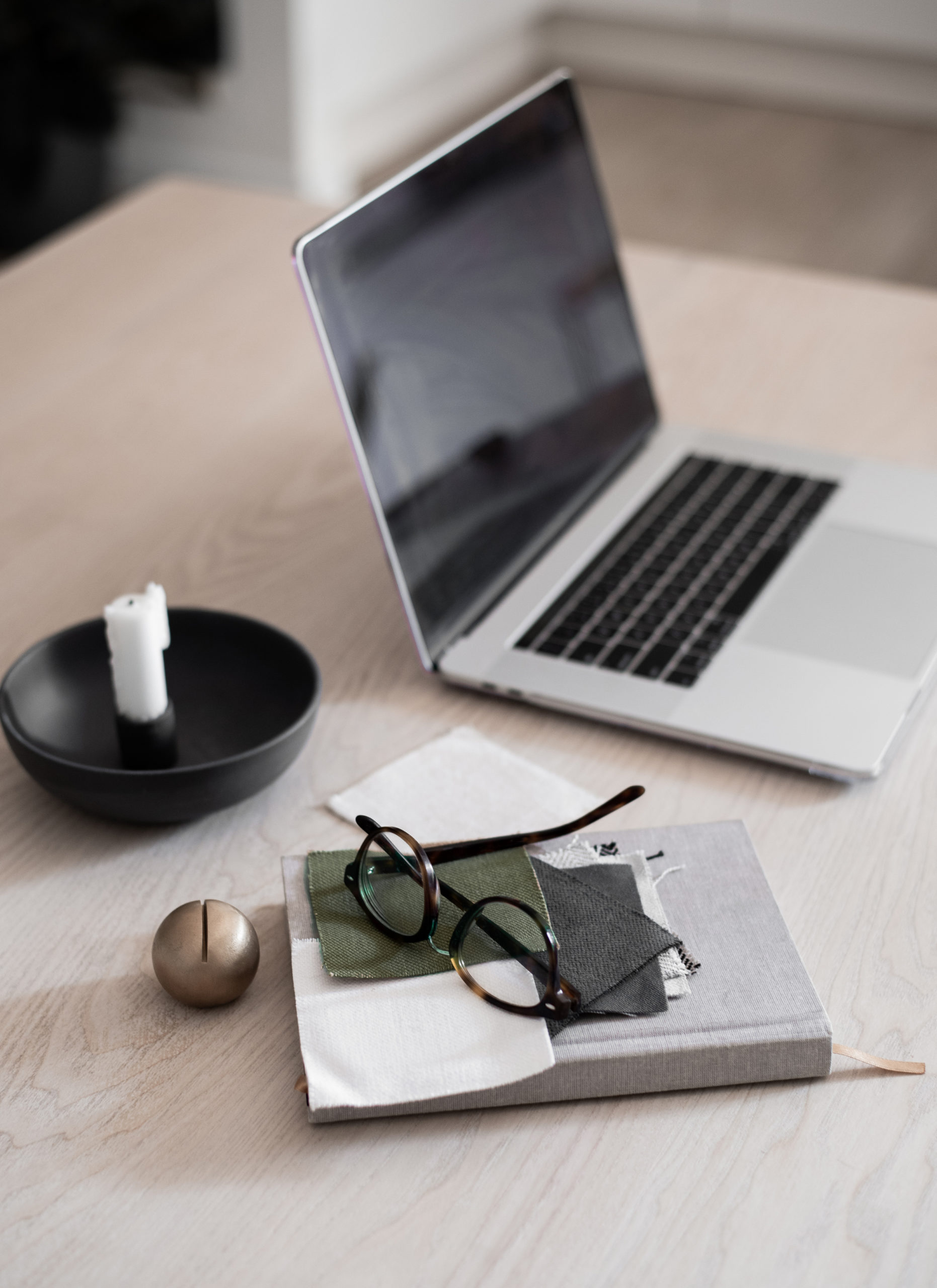 Image of laptop on a desk.