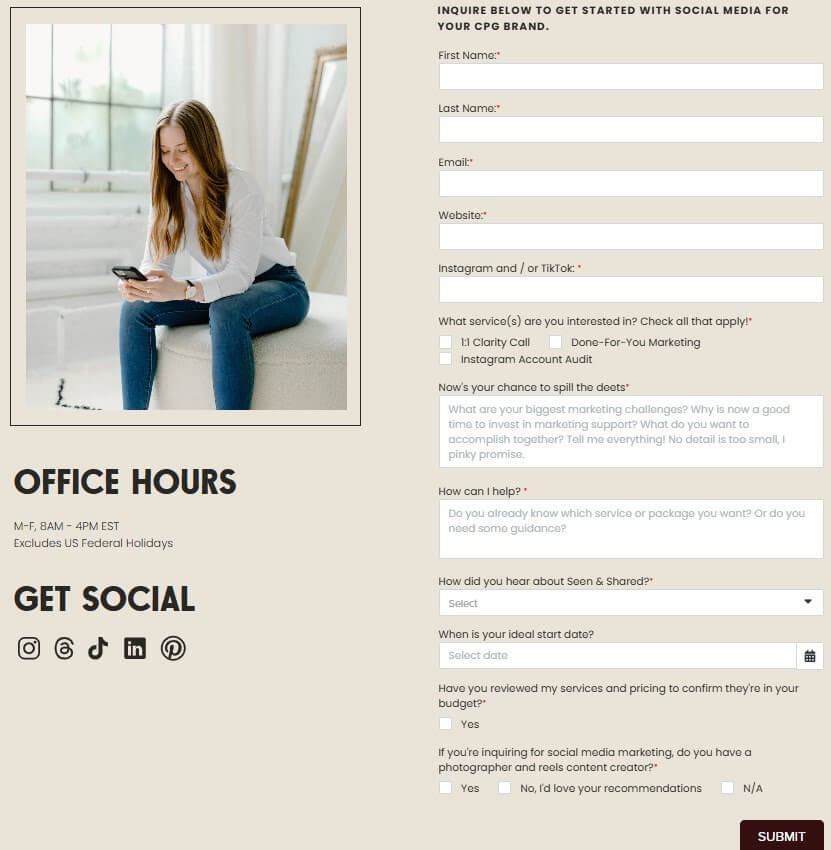 submission form example